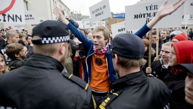 Islandia protesta 2008