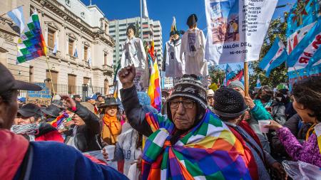 Malón por la Paz: marcha de comunidades indígenas en Jujuy.