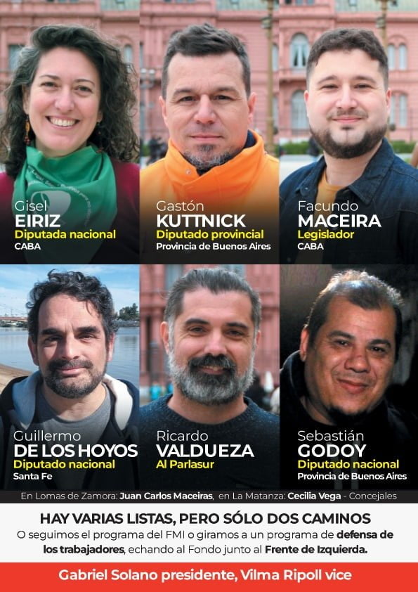 Volante de Resistencia Socialista y Opinión Socialista en el Frente de Izquierda